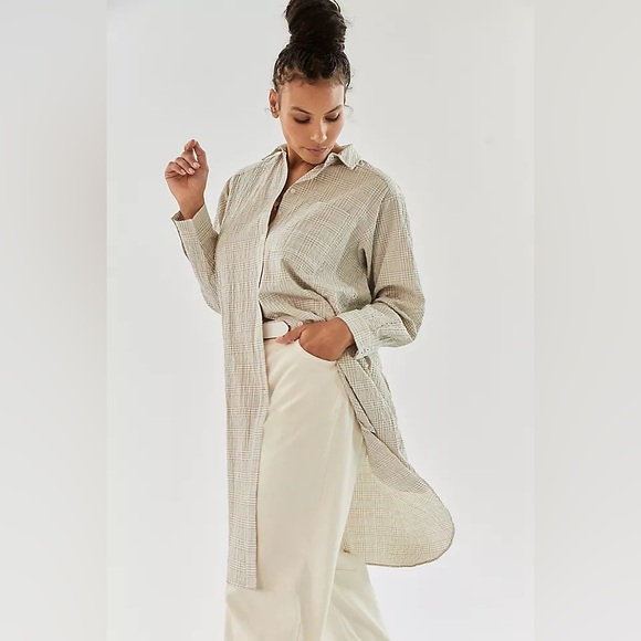 Anthropologie Maeve Maxi Tunic Buttondown - Picture 6 of 8